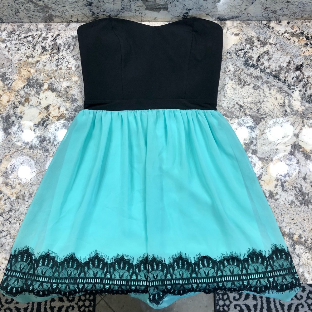 Sweet Storm Strapless Cocktail Dress